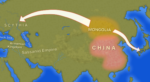 Turkic tribes’ exodus from Mongolia